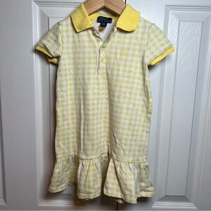 Yellow Gingham Ralph Lauren Polo Toddler Dress